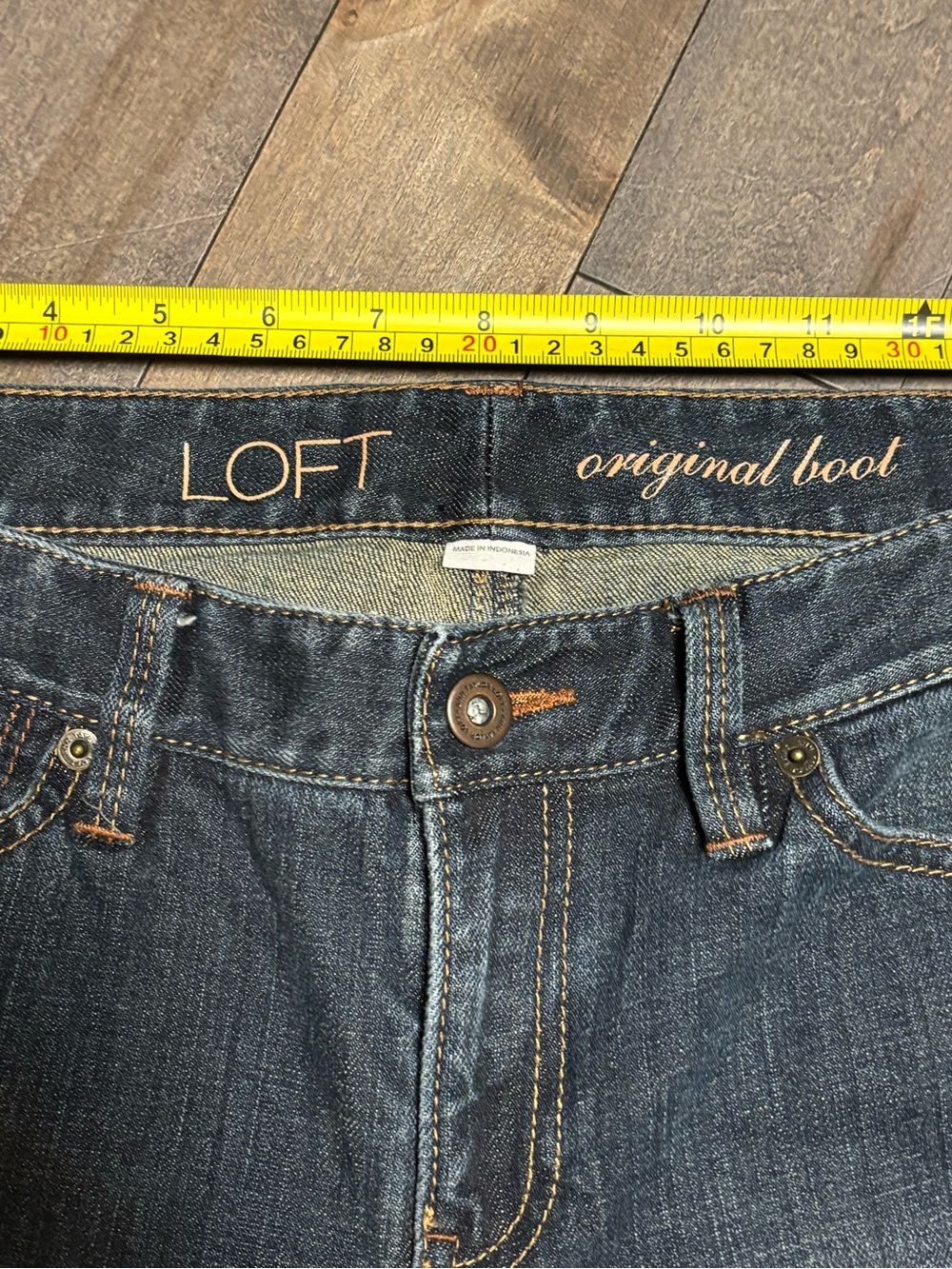 LOFT Original Boot Jeans Womens Size 8 NWOT Dark Wash Stretch Denim Bootcut - Picture 3 of 9
